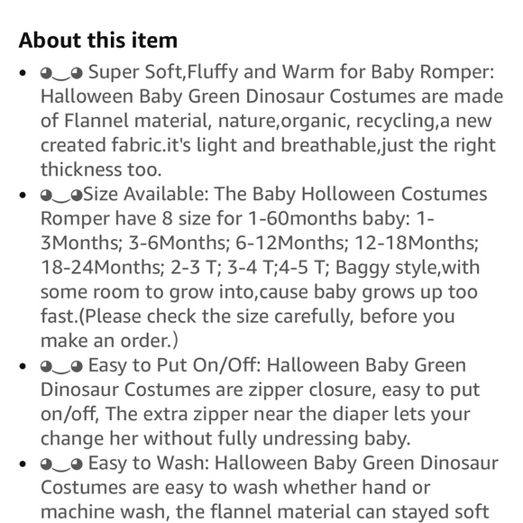 Brand new 2 to 3t dinosaur costume - Picture 5 of 8